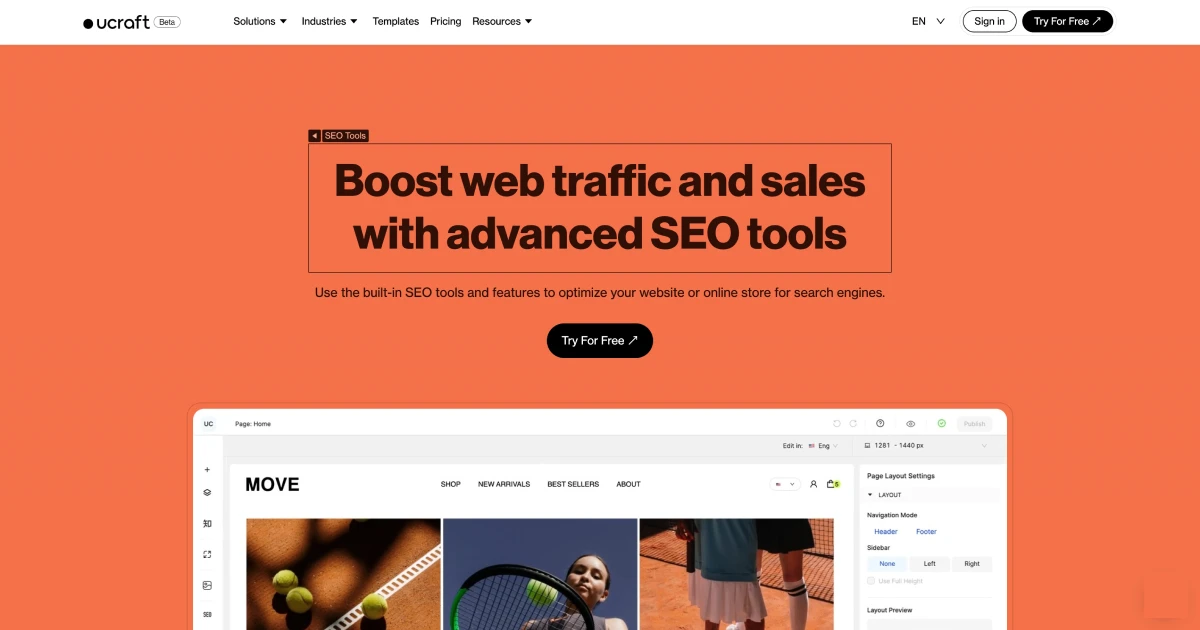 Increase website visits with free seo tools ucraft next