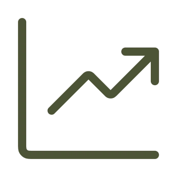 line chart up icon