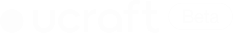 ucraft beta white logo